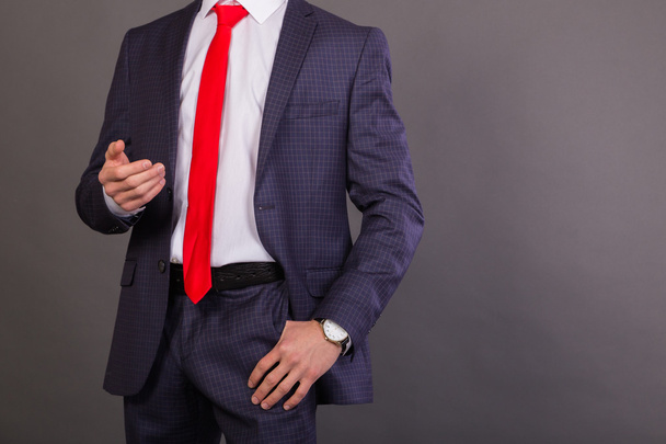 Young stylish businessman in a business suit. - Fotó, kép