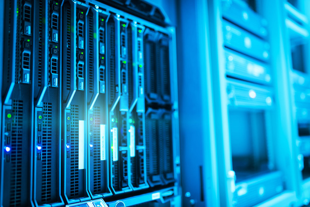 Storage servers in data room Domestic Room - Photo, Image