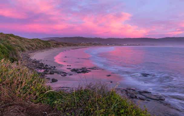 sunset at Curio Bay - Foto, Imagen