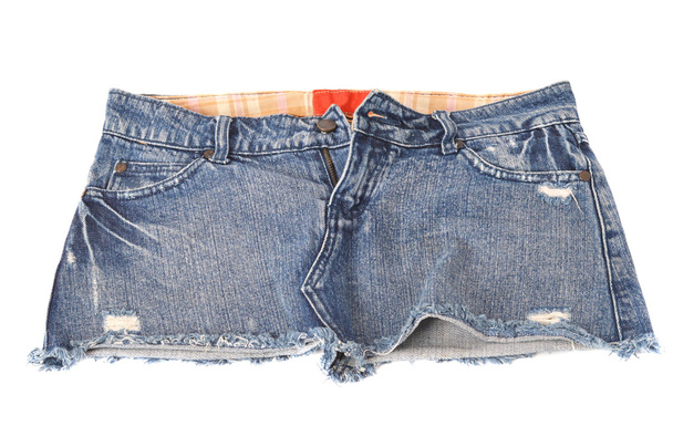 Mini jeans voor vrouw - Foto, afbeelding