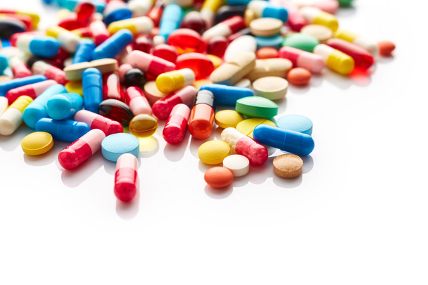 Coloridas tabletas médicas
 - Foto, imagen