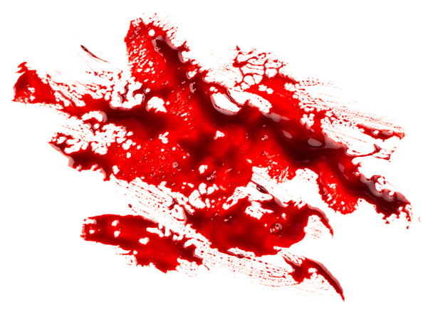 Grande mancha de sangue vermelho
 - Foto, Imagem