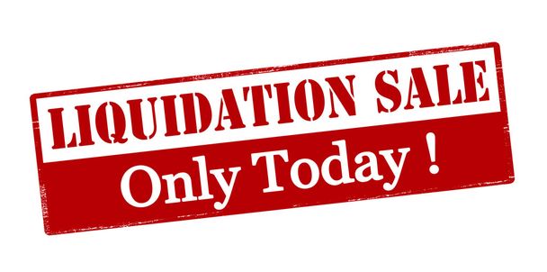 Liquidation sale only today - Vector, Image