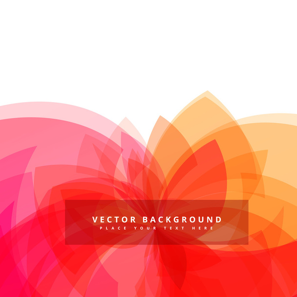 kolorowy kwiat przejrzysty styl tło - Wektor, obraz