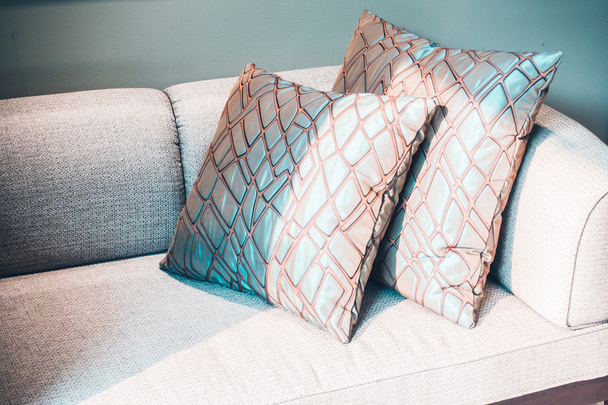 Beautiful luxury pillows on sofa - Photo, Image