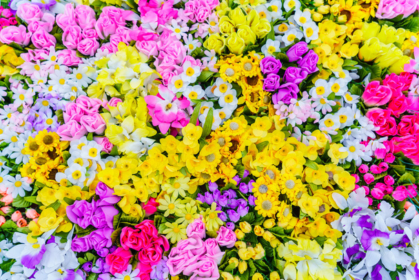 colorful and different flowers - Fotó, kép