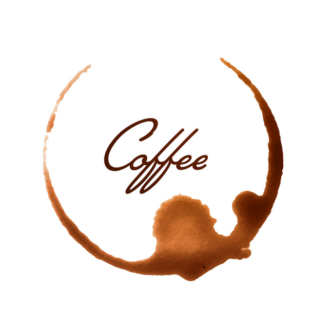 Vektor Kaffeetasse Fleck - Vektor, Bild