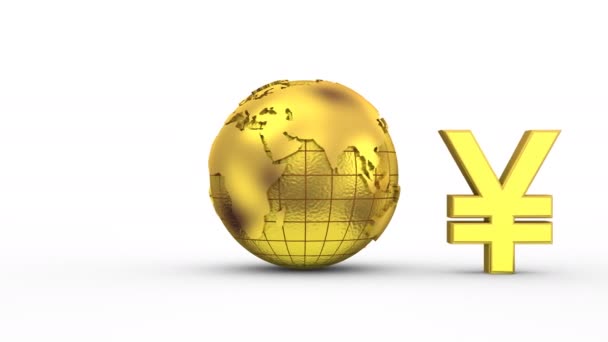 Wereld valuta's draaien rond de aarde - Video