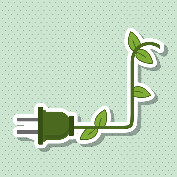 Save Energy icon design, vector illustration - Vector, Image