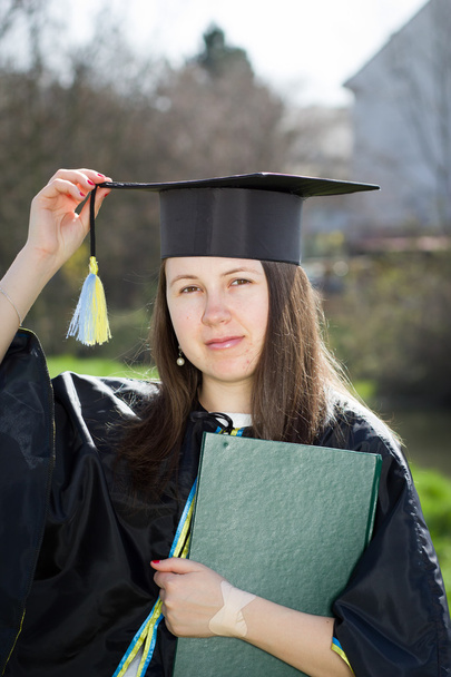 Pretty clever college / university student / girl after graduati - Foto, Bild