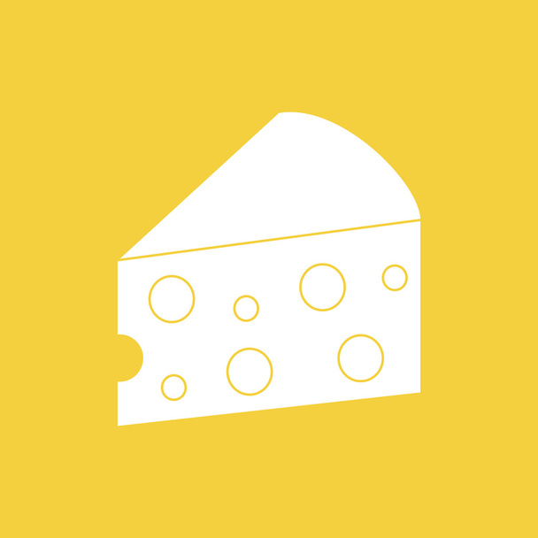bir parça peynir - Vektör, Görsel