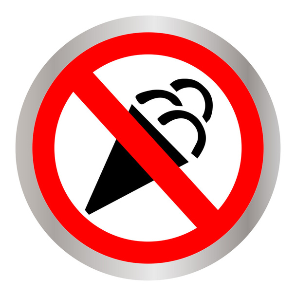 No ice cream symbol - Vector, Image