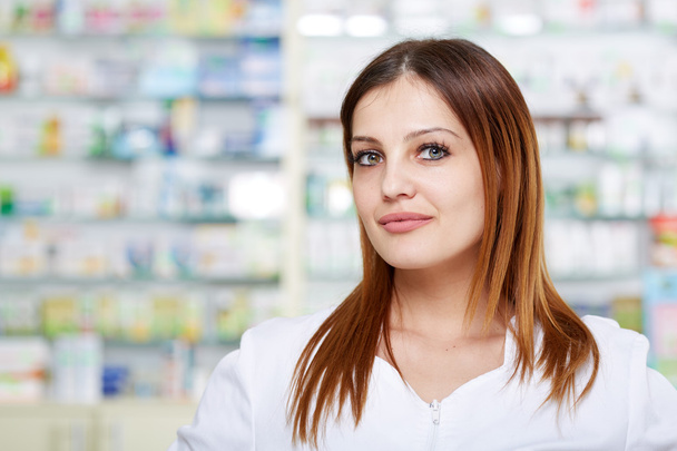 Closeup of a woman pharmacist  - Фото, зображення