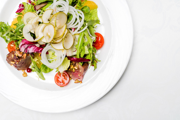tasty salad with meat - Foto, Imagen