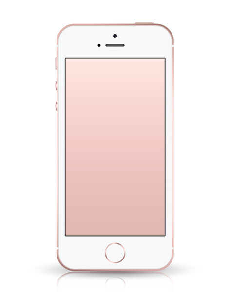 現実的なスマート フォン iphone Se スタイル モックアップ. - ベクター画像