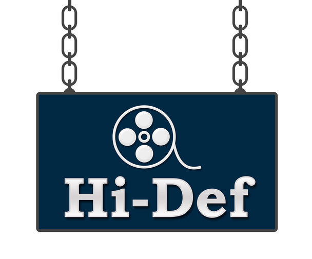 Hi-Def πινακίδα  - Φωτογραφία, εικόνα