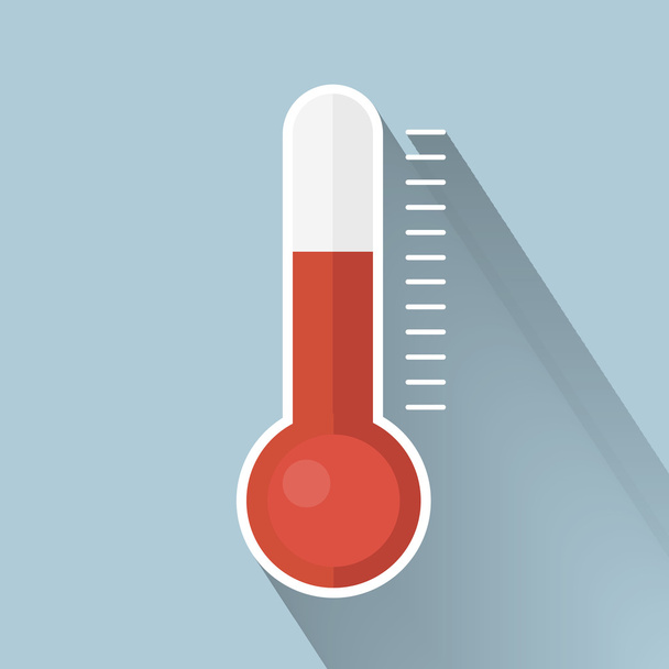 thermometer icon vector flat design - Vector, Imagen