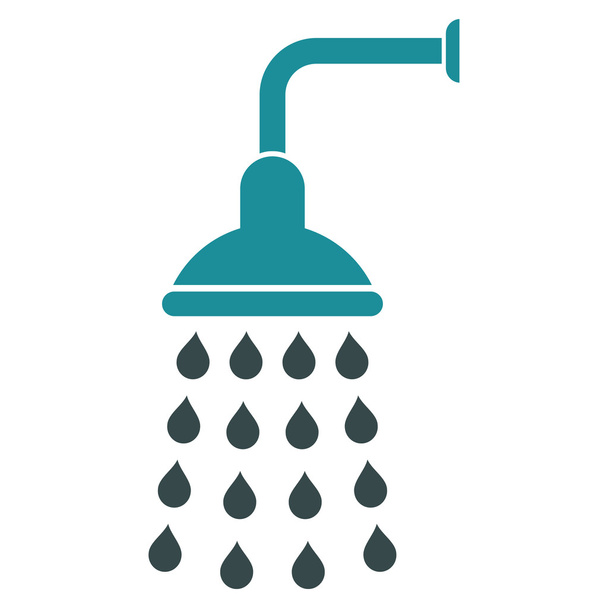 Shower Flat Vector Symbol - Vector, afbeelding