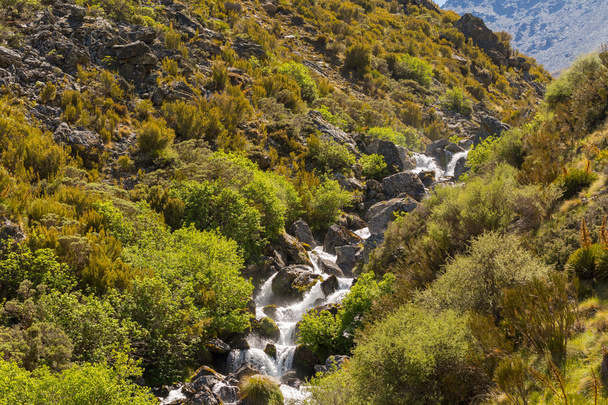small waterfall in valley - Photo, Image