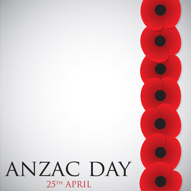 ANZAC (Australia Cuerpo de Ejército de Nueva Zelanda) Tarjeta de día en forma de vector
 - Vector, Imagen