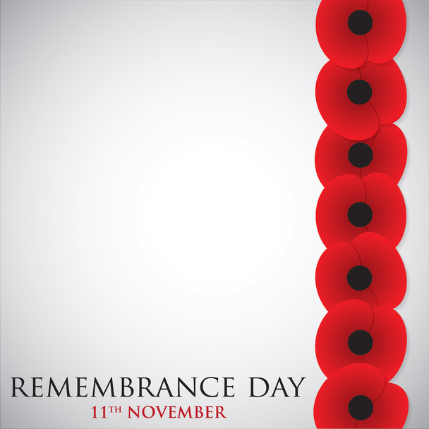 Remembrance Day card in vector format. - Vector, Image