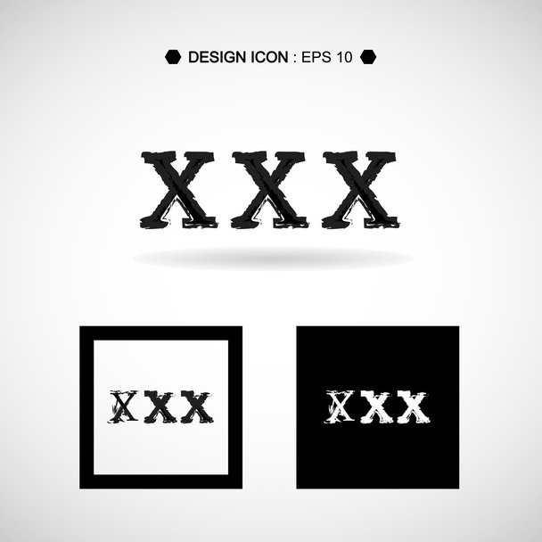 das xxx Icon set 15 Vektor eps10, ideal für jeden Einsatz. - Vektor, Bild