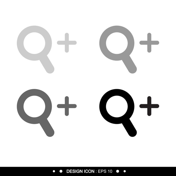Zoom icono 4 ideal para cualquier uso. Vector EPS10
. - Vector, imagen
