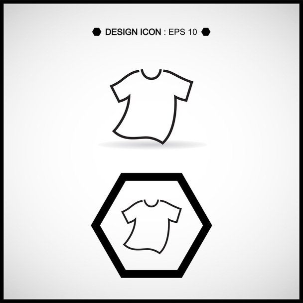 T-shirt icon 3 great for any use. Vector EPS10. - Vector, Image