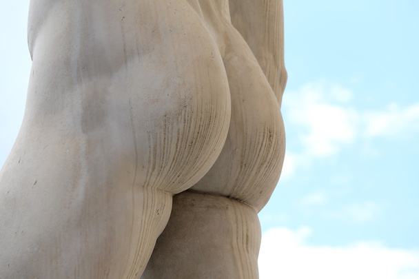 back of the marble statue with white buttocks - Photo, Image