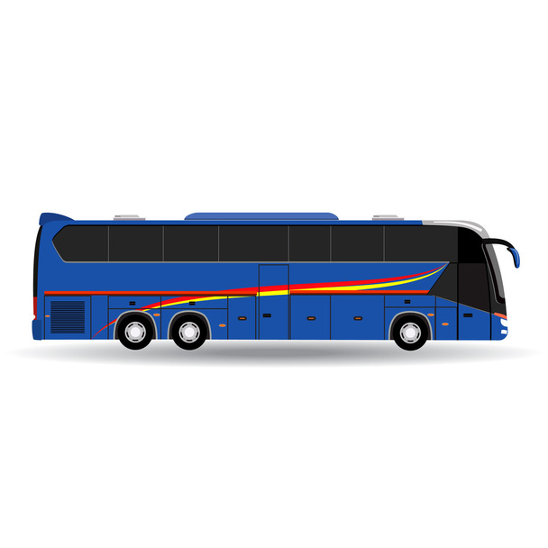 passenger bus isolated on white background - ベクター画像