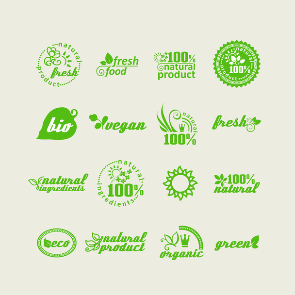 Elements for design - natural products and food. - Vector, Image