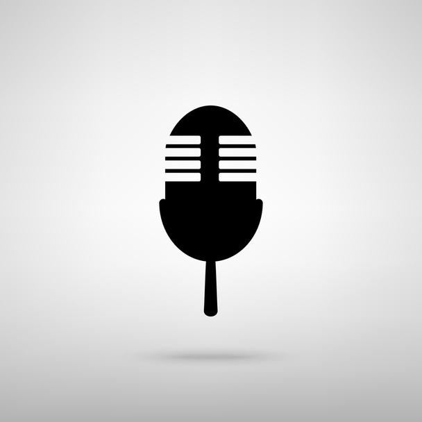 Retro microphone sign - Vector, Image