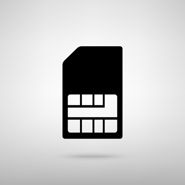 Signo de tarjeta SIM
 - Vector, imagen