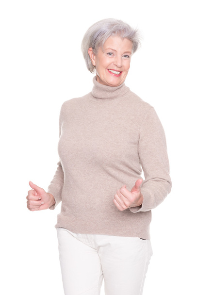  woman showing thumbs up - Photo, Image