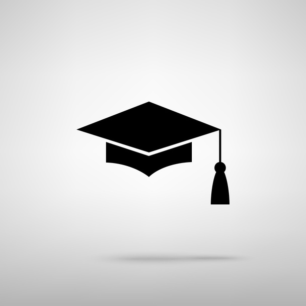 κονίαμα πίνακα ή την αποφοίτηση ΚΓΠ, σύμβολο της εκπαίδευσης - Διάνυσμα, εικόνα