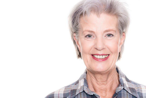 Donna anziana attiva sorridente
  - Foto, immagini