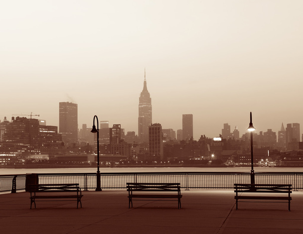New York város sziluettje - Fotó, kép