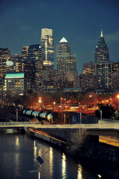 Blick auf die Skyline von Philadelphia - Foto, Bild