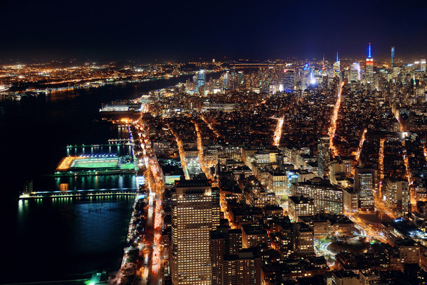 New Yorkban downtown éjjel - Fotó, kép