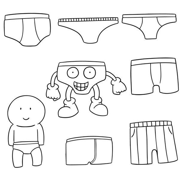 jeu de sous-vêtements vectoriels
 - Vecteur, image