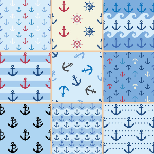 sea anchor pattern - Vector, Image
