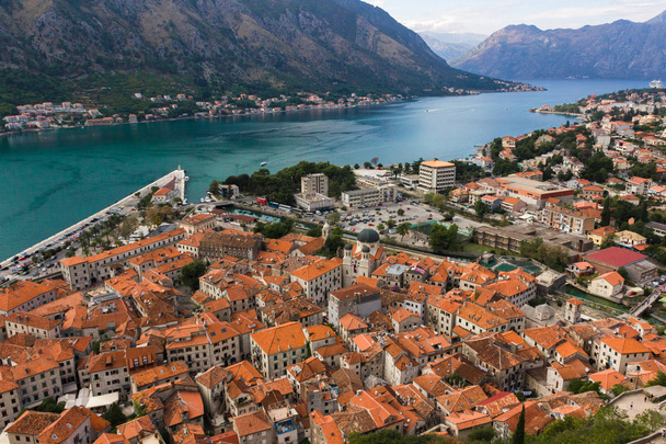view at old town Kotor from the top - Photo, Image