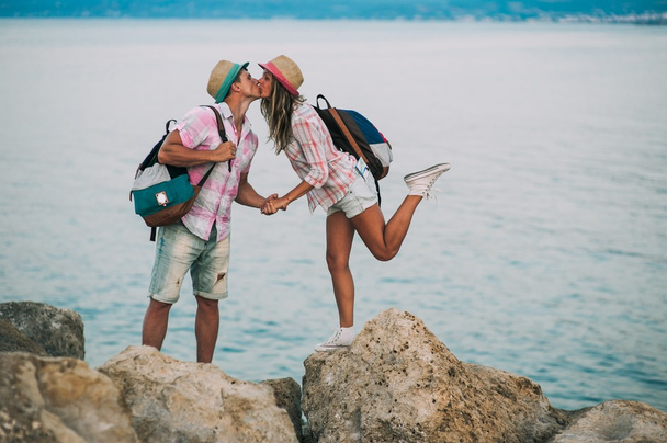 couple on vacation in Greece - Foto, Imagem