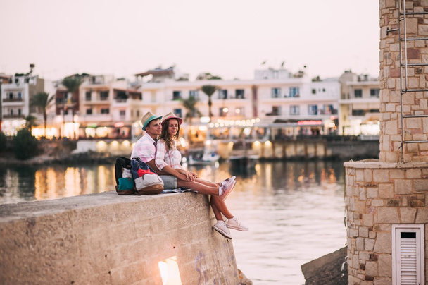 couple on vacation in Greece - Fotoğraf, Görsel