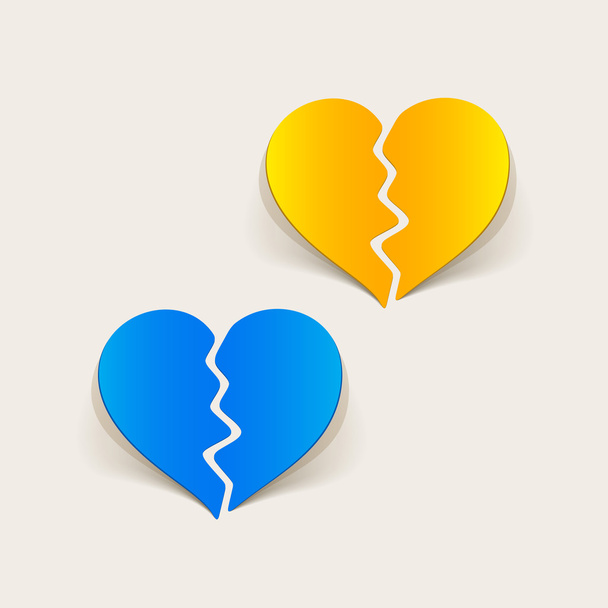 broken heart  icons  - Vektor, obrázek