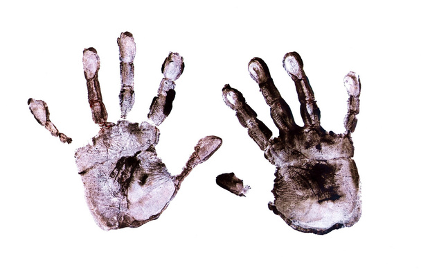 Aavemainen kädet tulostaa valkoinen
 - Valokuva, kuva