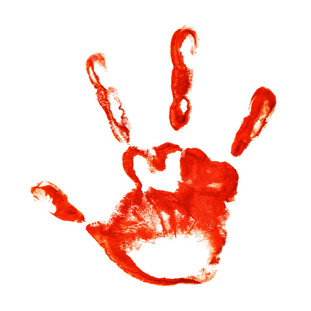 Spooky three-fingered hand print - Fotografie, Obrázek