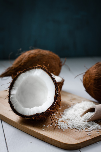 Coconut on white background.  - Fotó, kép