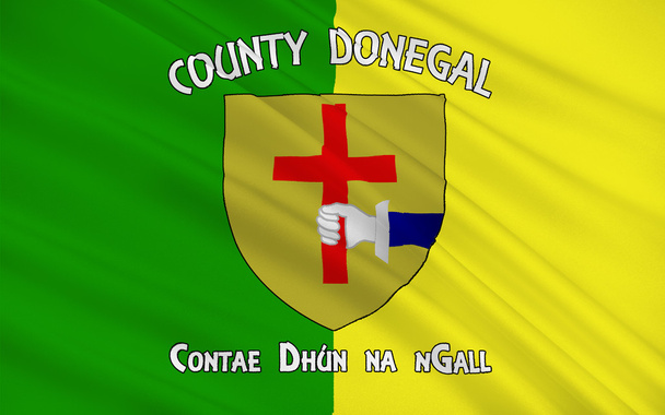 Σημαία του County Donegal είναι μια κομητεία στην Ιρλανδία - Φωτογραφία, εικόνα