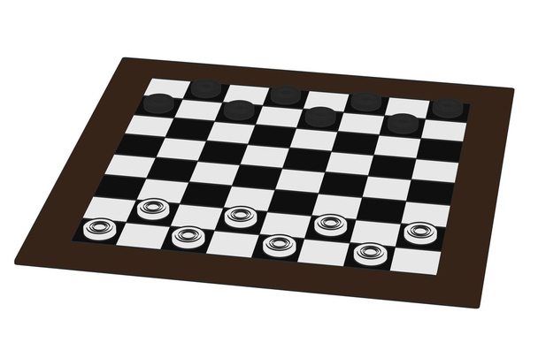 2d cartoon illustraion of checkers - Photo, Image
